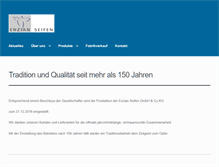 Tablet Screenshot of enzian-seifen.de